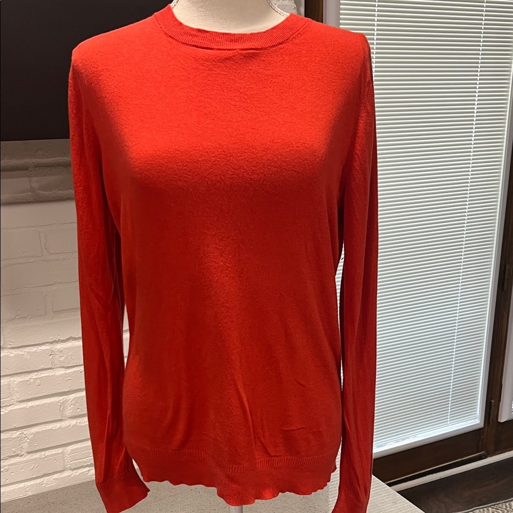Banana Republic Bold Red Crew Neck Sweater